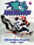 Worcester IceCats 2000-01 program cover