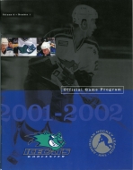 Worcester IceCats 2001-02 program cover