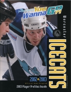 Worcester IceCats 2002-03 program cover
