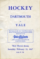 Yale University 1946-47 program cover