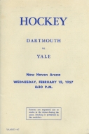 Yale University 1956-57 program cover