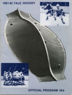 Yale University 1981-82 program cover