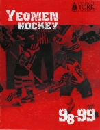 York University 1998-99 program cover