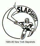 New York Slapshots 1985-86 hockey logo