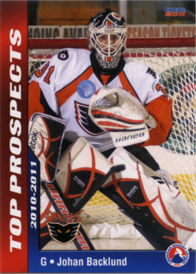 AHL Top Prospects 2010-11 hockey card image