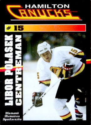 Hamilton Canucks 1992-93 hockey card image
