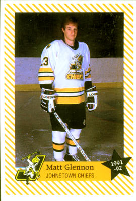 Johnstown Chiefs 1991-92 hockey card image
