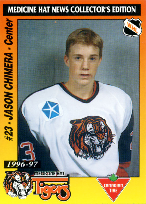 Medicine Hat Tigers 1996-97 hockey card image