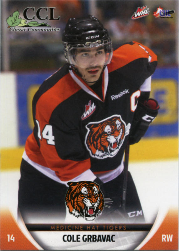 Medicine Hat Tigers 2011-12 hockey card image