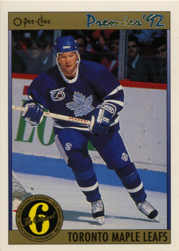 O-Pee-Chee Premier 1991-92 hockey card image