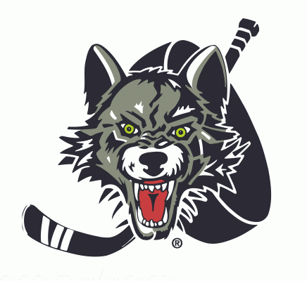 Chicago Wolves 2008-09 hockey logo of the AHL