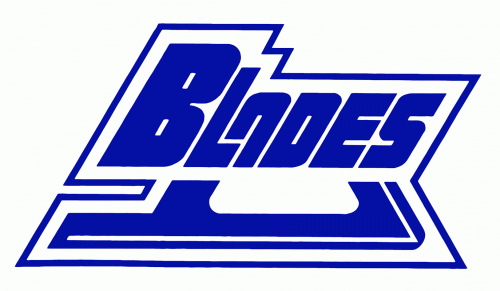Oakville Blades 1973-74 hockey logo of the COJHL
