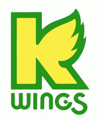 Kalamazoo Wings 1990-91 hockey logo of the IHL