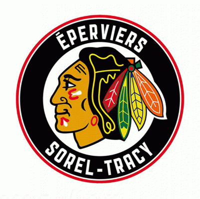 Sorel-Tracy Blackhawks 2015-16 hockey logo of the LNAH