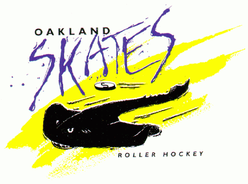 Oakland Skates 1993 hockey logo of the RHI