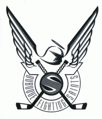 Dubuque Fighting Saints 2000-01 hockey logo of the USHL