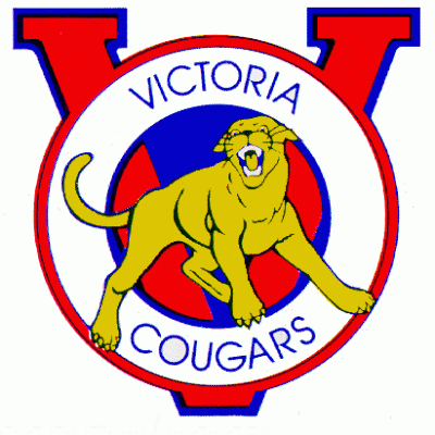 Victoria Cougars 1990-91 hockey logo of the WHL