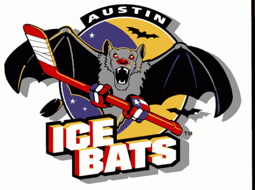 Austin Ice Bats 1996-97 hockey logo of the WPHL