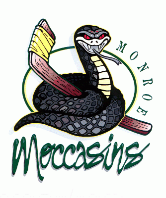 Monroe Moccasins 1998-99 hockey logo of the WPHL
