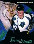 1998-99 Augusta Lynx game program