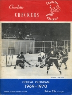1969-70 Charlotte Checkers game program