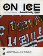 1981-82 Dallas Black Hawks game program