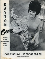 1967-68 Dayton Gems game program