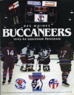 1993-94 Des Moines Buccaneers game program