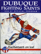 1996-97 Dubuque Fighting Saints game program