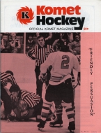 1973-74 Fort Wayne Komets game program