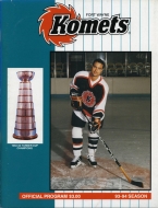 1993-94 Fort Wayne Komets game program