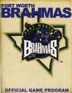 2000-01 Fort Worth Brahmas game program