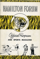 1953-54 Hamilton Tiger Cubs game program