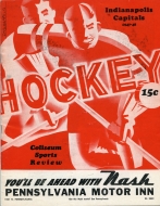 1947-48 Indianapolis Capitals game program