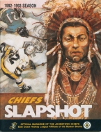 1992-93 Johnstown Chiefs game program