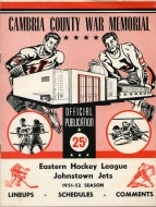 1951-52 Johnstown Jets game program