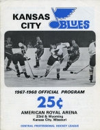 1967-68 Kansas City Blues game program