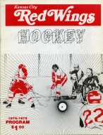 1978-79 Kansas City Red Wings game program