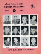 1970-71 Long Island Ducks game program