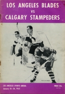 1962-63 Los Angeles Blades game program