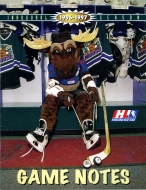 1996-97 Manitoba Moose game program