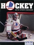 1992-93 Moncton Hawks game program