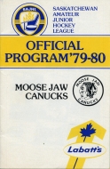1979-80 Moose Jaw Canucks game program