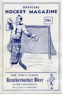 1955-56 New Haven Blades game program