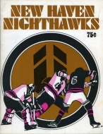 1976-77 New Haven Nighthawks game program