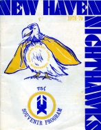 1978-79 New Haven Nighthawks game program