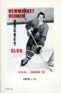 1970-71 Newmarket Redmen game program