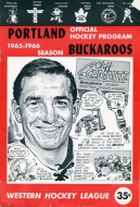 1965-66 Portland Buckaroos game program