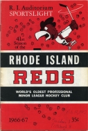 1966-67 Providence Reds game program