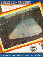 1954-55 Quebec Aces game program
